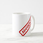 goedgekeurd, geweigerd koffiemok (Voorkant rechts)