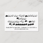 Goedgekeurd Hondenjaar Party Monogram B-kaart Informatiekaartje (Achterkant)