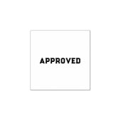 Goedgekeurd hout art stempel (Afrduk)