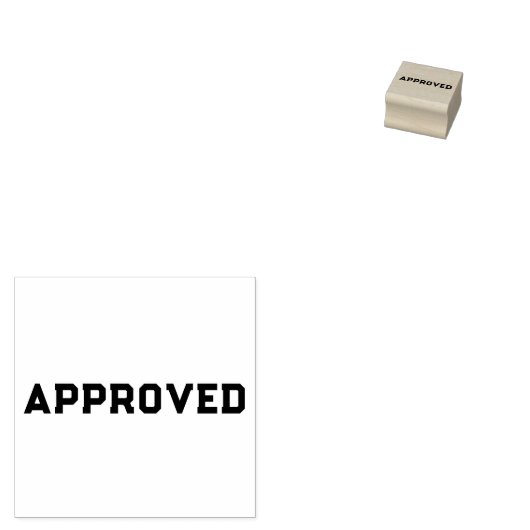 Goedgekeurd hout art stempel (Gestempeld)
