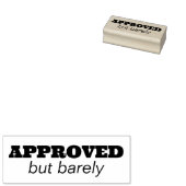 GOEDGEKEURD, maar net Rubberstempel (Gestempeld)