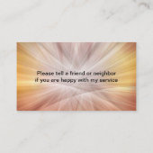 Goedgekeurd massagetherapistisch ontwerp visitekaartje (Achterkant)