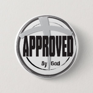 Goedgekeurd met GOD-toets Ronde Button 5,7 Cm