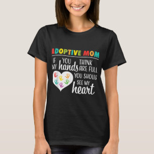 Goedgekeurd moedercitaat adoptietoestel voor ouder t-shirt