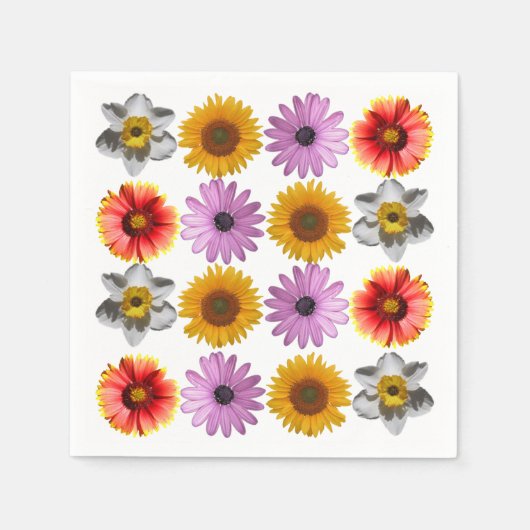 Goedgekeurd multicolorventilatorpatroon servet (Voorkant)