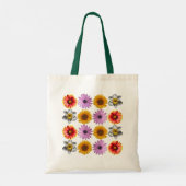 Goedgekeurd multicolorventilatorpatroon tote bag (Achterkant)