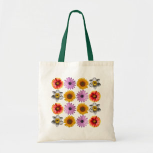 Goedgekeurd multicolorventilatorpatroon tote bag