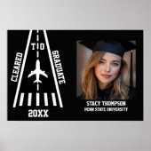 Goedgekeurd om af te studeren Aangepaste foto pilo Poster (Voorkant)
