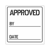 Goedgekeurd Op Datum aangepaste kleur rubber kanto Rubberstempel (Afrduk)