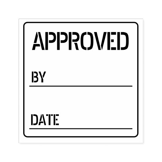 Goedgekeurd Op Datum aangepaste kleur rubber kanto Rubberstempel (Afrduk)