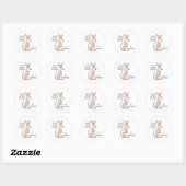 Goedgekeurd~Rood Ronde Sticker (Vel)