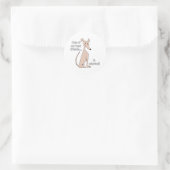 Goedgekeurd~Rood Ronde Sticker (Tas)