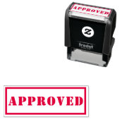 Goedgekeurd Rood Wit goedgekeurd Kwaliteitscontrol Zelfinktende Stempel (In situ)