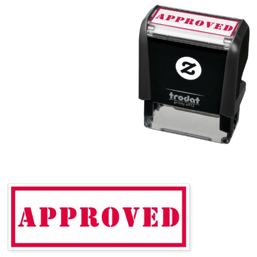 Goedgekeurd Rood Wit goedgekeurd Kwaliteitscontrol Zelfinktende Stempel (In situ)