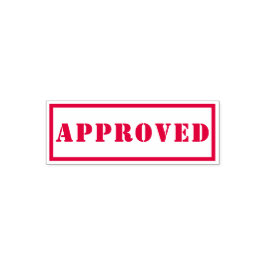 Goedgekeurd Rood Wit goedgekeurd Kwaliteitscontrol Zelfinktende Stempel