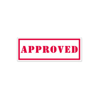 Goedgekeurd Rood Wit goedgekeurd Kwaliteitscontrol Zelfinktende Stempel