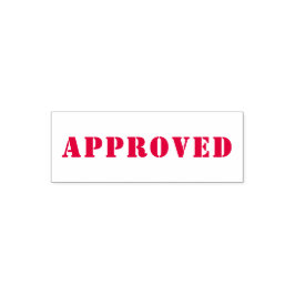 Goedgekeurd Rood Wit goedgekeurd Kwaliteitscontrol Zelfinktende Stempel