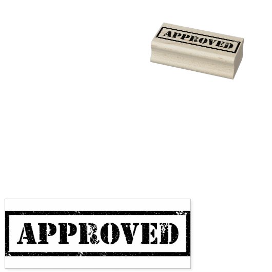 Goedgekeurd Rubberstempel (Gestempeld)