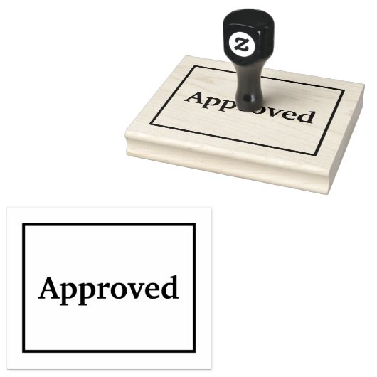 Goedgekeurd Rubberstempel (Gestempeld)