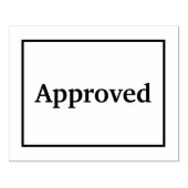 Goedgekeurd Rubberstempel (Afrduk)