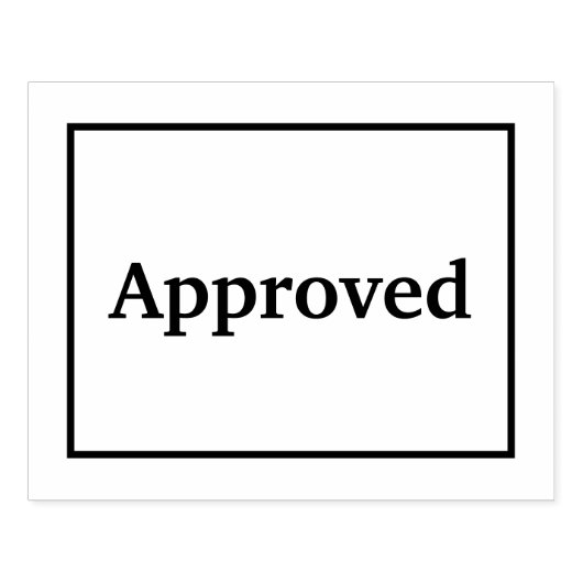 Goedgekeurd Rubberstempel (Afrduk)