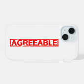 Goedgekeurd stempel iPhone 15 case (Achterkant horizontaal)