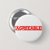 Goedgekeurd stempel ronde button 5,7 cm (Voorkant /achterkant)