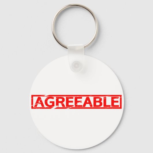Goedgekeurd stempel sleutelhanger (Voorkant)