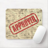 Goedgekeurd Vintage Stempel Muismat (Met muis)