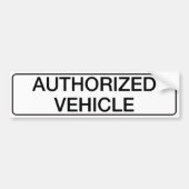 Goedgekeurd voertuig bumpersticker (Voorkant)
