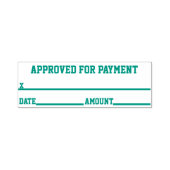 Goedgekeurd voor betaling Rubberstempel Zelfinktende Stempel (Design)