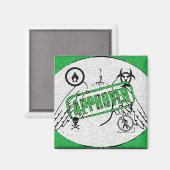 Goedgekeurd voor Safetyman Magneet (Voorkant / Achterkant)