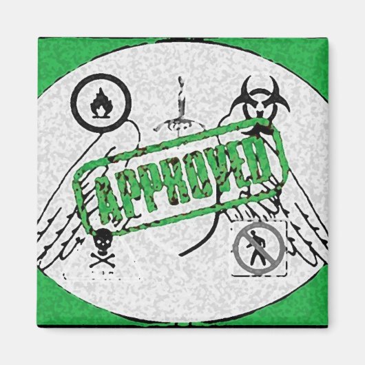 Goedgekeurd voor Safetyman Magneet (Voorkant)