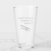 Goedgekeurd voor Takeoff & Beer, Funny Aviation Jo Glas (Achterkant)