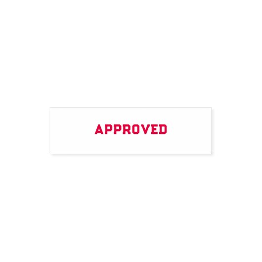 Goedgekeurd Zelfinktende Stempel (Design)