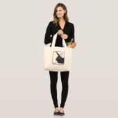 GOEDGEKEURDE BUNNY GROTE TOTE BAG (Voorkant (model))