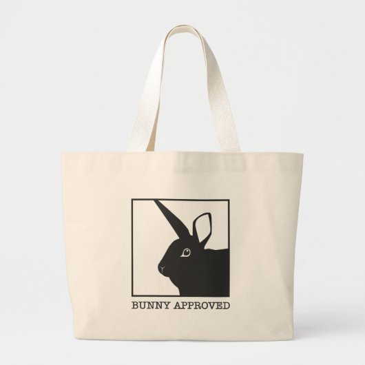 GOEDGEKEURDE BUNNY GROTE TOTE BAG (Voorkant)