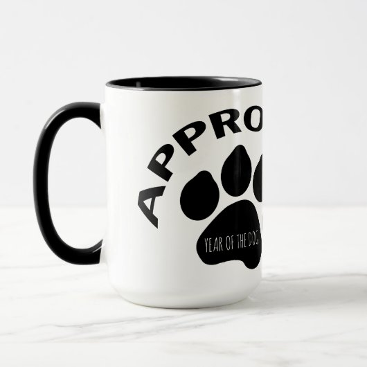 Goedgekeurde Chinese Dog Year 2018 op maat gesnede Mok (Links)