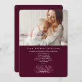 Goedgekeurde fotobekendmaking kaart (Voorkant / Achterkant)