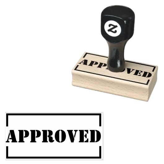 Goedgekeurde gepersonaliseerde rubberen stempel (Gestempeld)