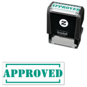 Goedgekeurde groene inkt gepersonaliseerd zelfinktende stempel (In situ)