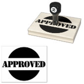 Goedgekeurde grote houten aangepaste rubberen stem rubberstempel (Gestempeld)