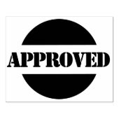 Goedgekeurde grote houten aangepaste rubberen stem rubberstempel (Afrduk)