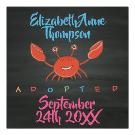 Goedgekeurde krabgoedkeuring - Aangepaste naamdatu Poster