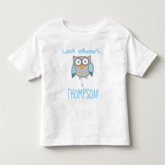 Goedgekeurde Owl Achternaam - Shirt van de Naam va (Voorkant)