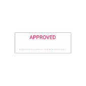 Goedgekeurde Rubber Stamp Custom Self Inking Handt Zelfinktende Stempel (Design)