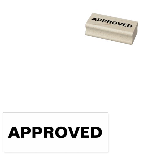 Goedgekeurde rubberstempel, goedgekeurd stempel, l rubberstempel (Gestempeld)