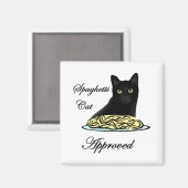 Goedgekeurde Spaghetti Cat Magneet (Voorkant / Achterkant)