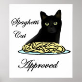 Goedgekeurde Spaghetti Cat Poster (Voorkant)