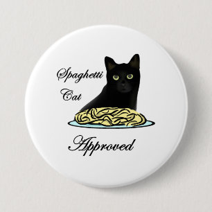 Goedgekeurde Spaghetti Cat Ronde Button 7,6 Cm